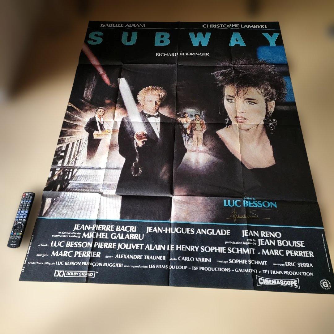 ベッソン監督直筆サイン入り「サブウェイ」本国フランス版メトロサイズポスター