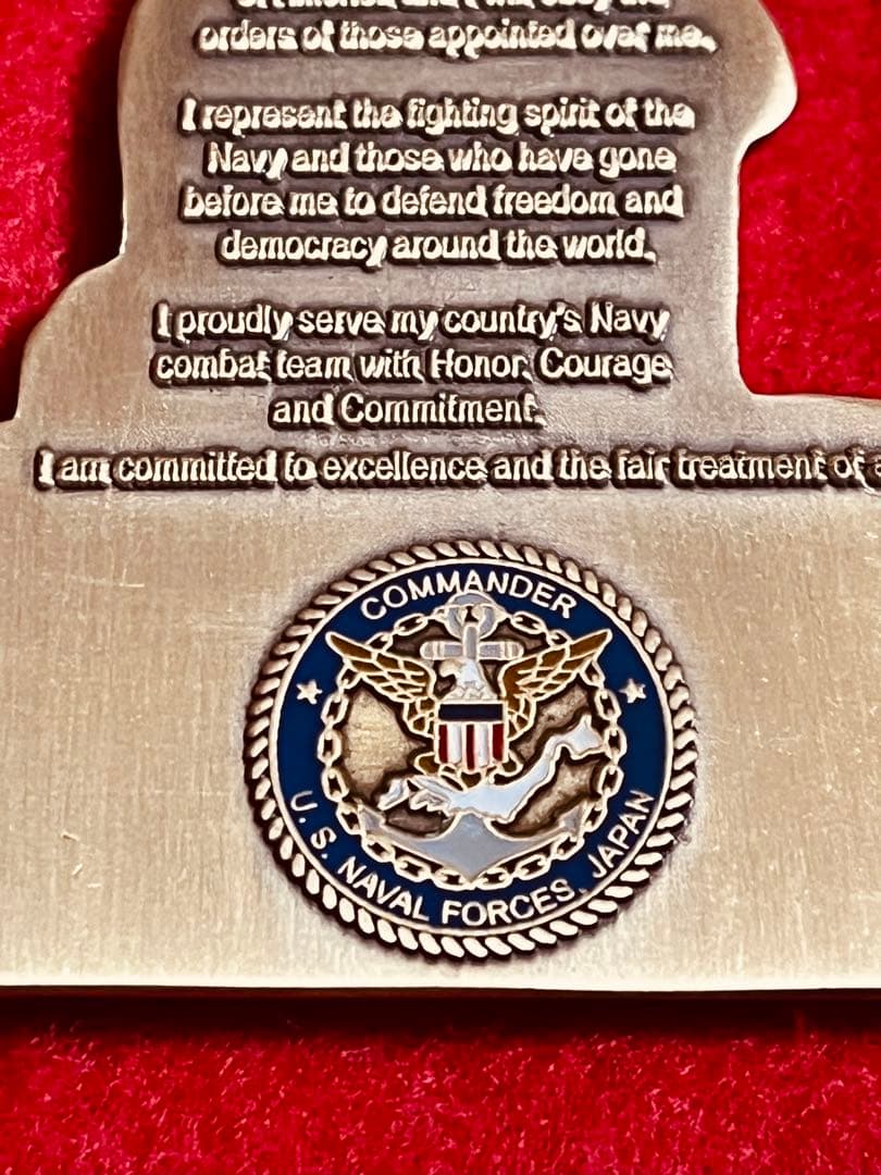 【超貴重】SAILORS OF THE YEAR在日米海軍年度優秀隊員メダル