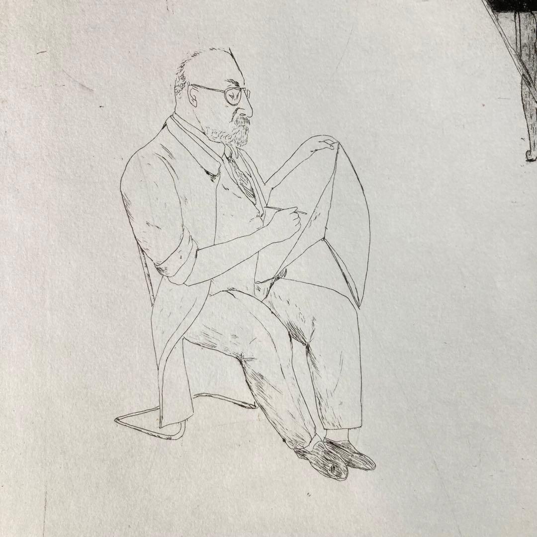 【真作】山本容子「Mild Matisse」1982年 銅版画 直筆サイン 版画