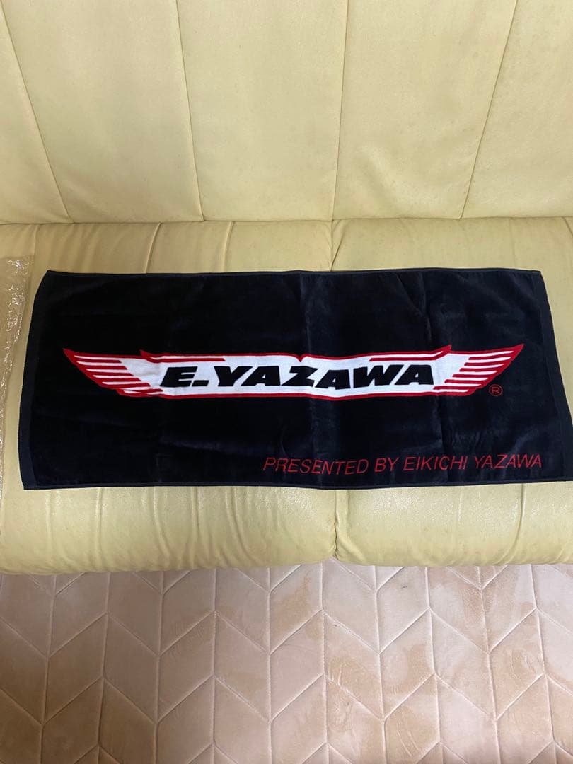 E.YAZAWA ロゴタオル 黒　矢沢永吉　ライブ　物販品