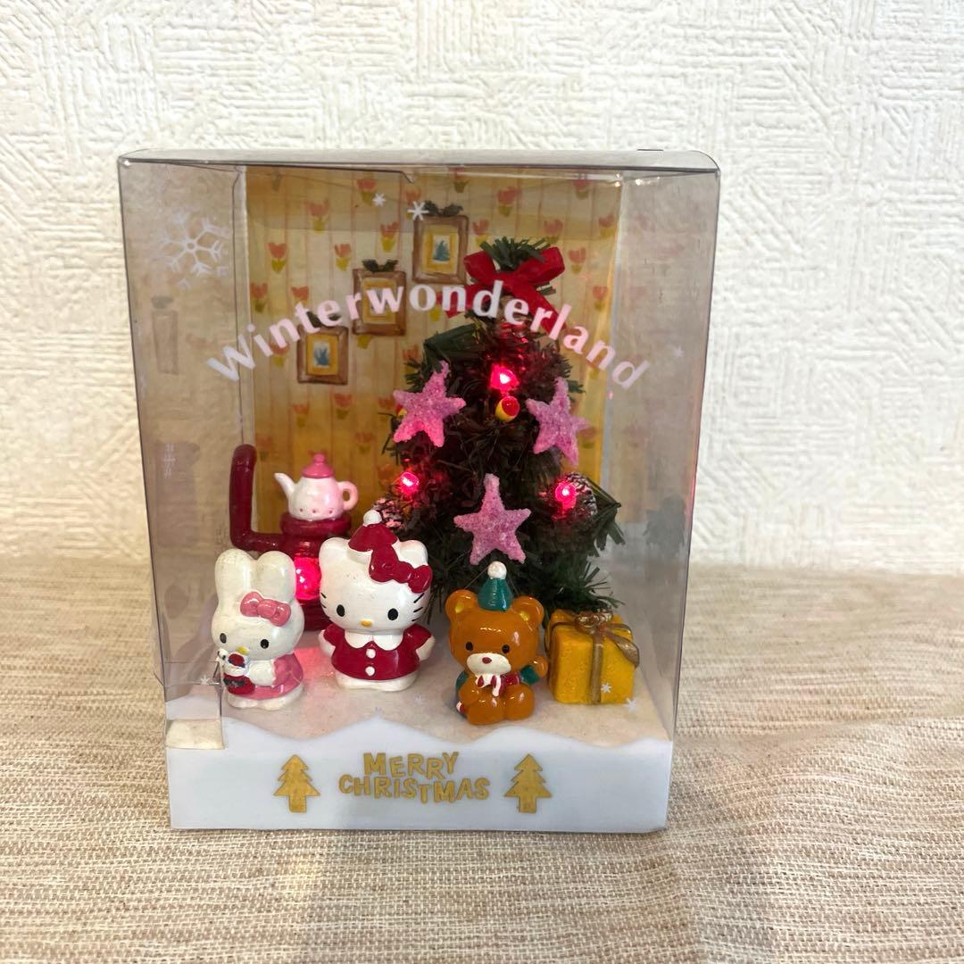レア‼️光るサウンドジオラマキティ クリスマスマスコット付きツリー＆メロディセット