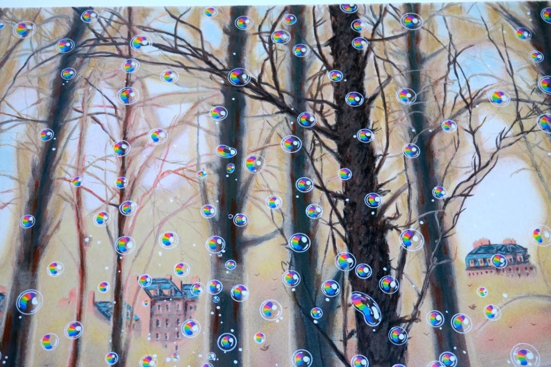 【ヒロ・ヤマガタ】　晩秋　シルクスクリーンシート　山形博導　額装可