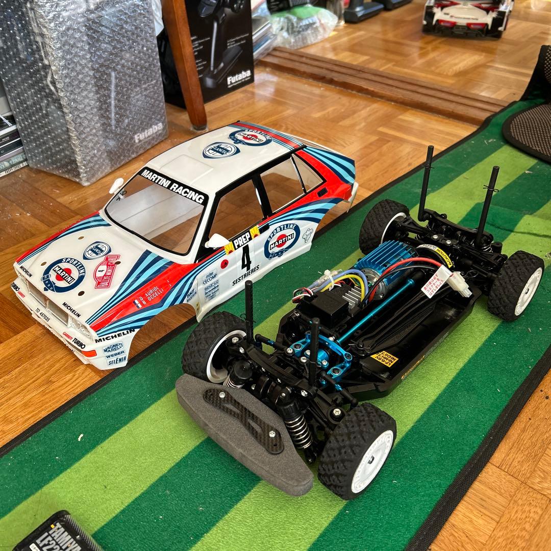 タミヤTT-02ラリー仕様フルセット(オプション多数) ランチアデルタ