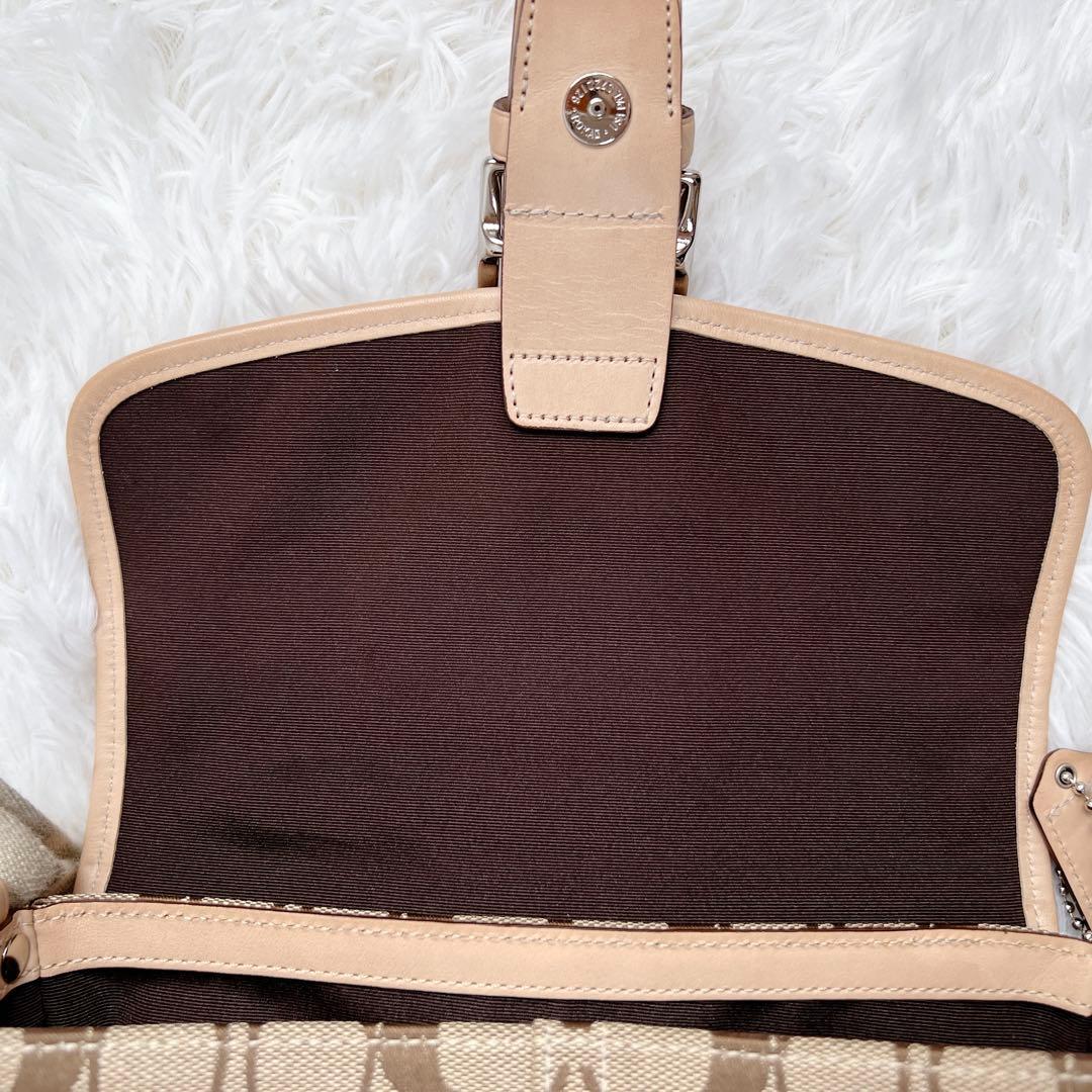 極美品✨COACH ソーホー シグネチャー ショルダーバッグ ベージュ y2k