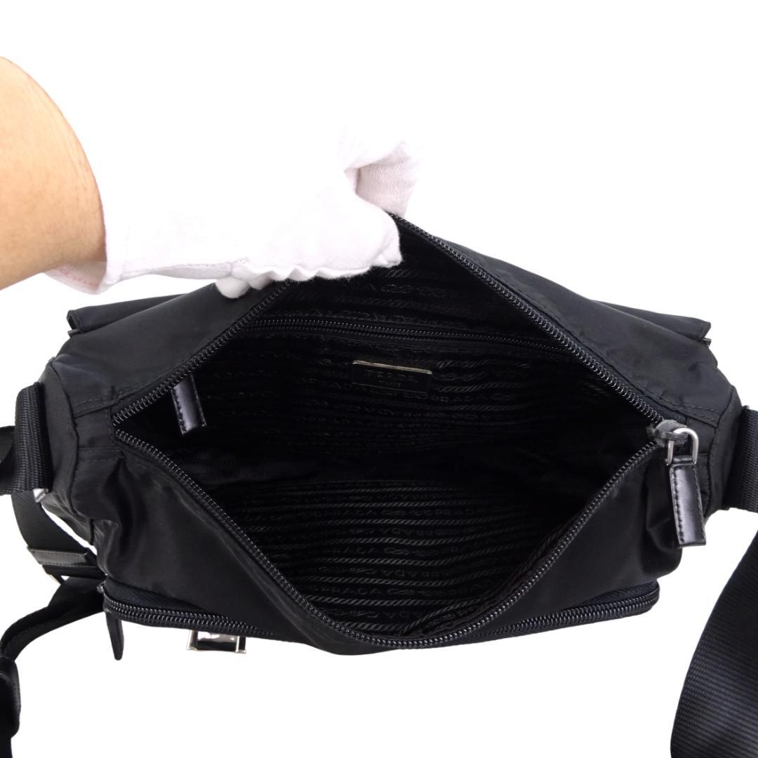 本物 美品 ■プラダ■テスート クロスボディ 三角ロゴ 斜めがけショルダーバッグ
