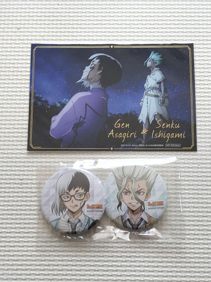 Dr.STONE dvd購入特典 アニメイト 缶バッチ 浅霧幻 石神千空