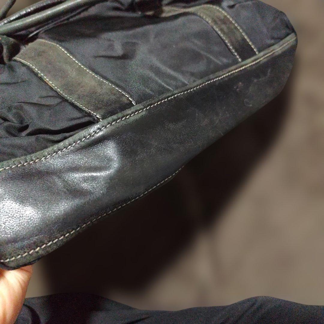 プラダ　ナイロン　レザー　ハンドバッグ　ショルダーバッグ