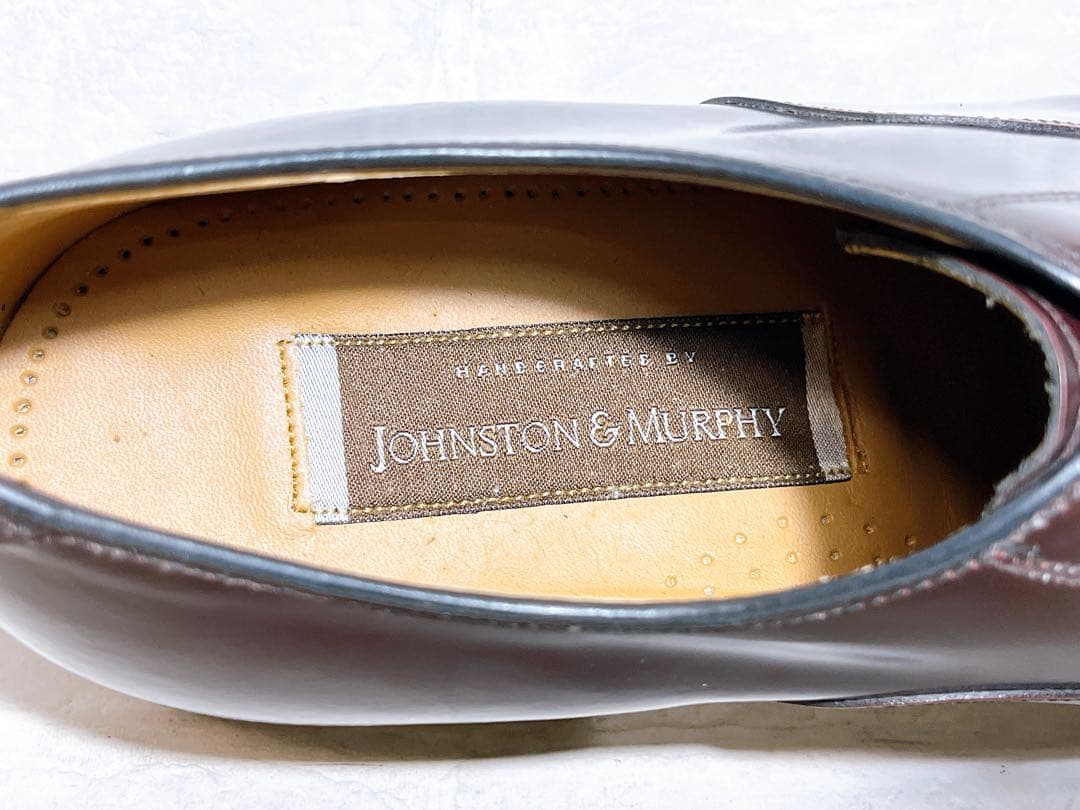 【未使用】JNHNSTON & MURPHY ストレートチップ US8.5