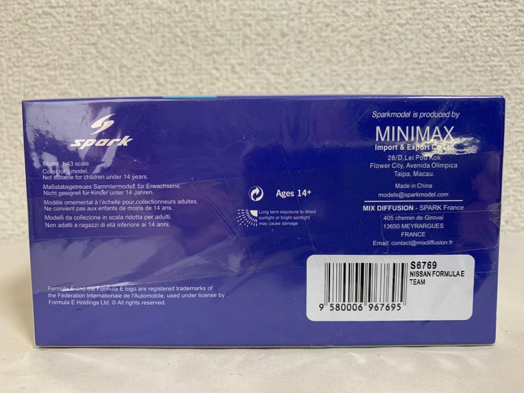 ミニカー 1/43 Nissan Formula E Team #23 Gen3