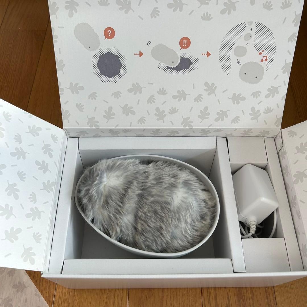 Moflin ぬいぐるみ本体 充電器付き グレー