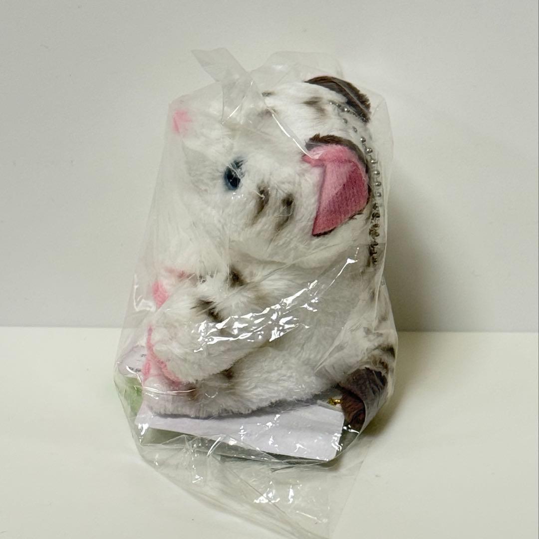 東武動物公園　ホワイトタイガー ぬいぐるみ キーホルダー