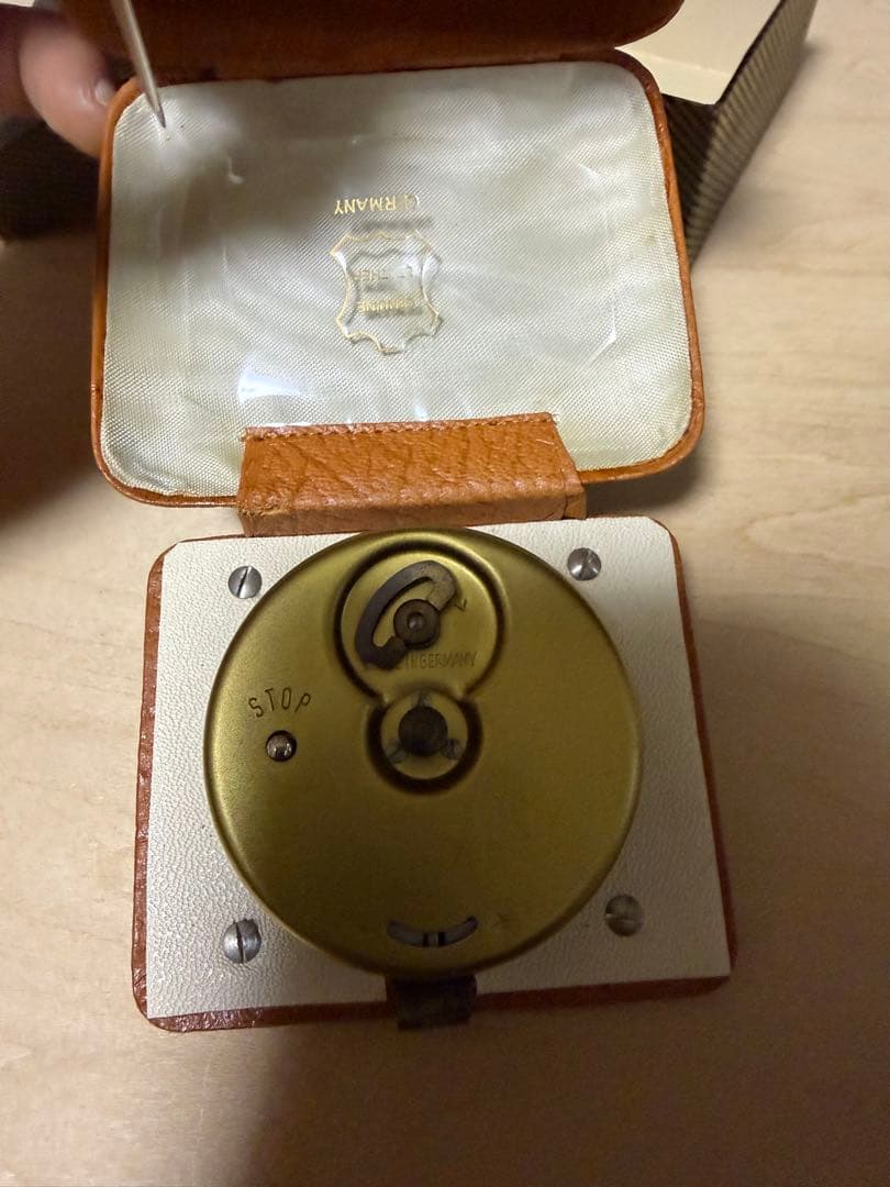 アンティーク 置き時計 Arctos ドイツ製 アラーム付き 手巻き 稼働品