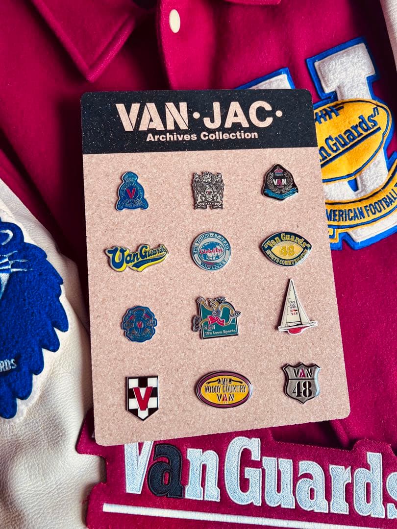 VANJACKET pin badgeコレクションはセット台紙付き新品
