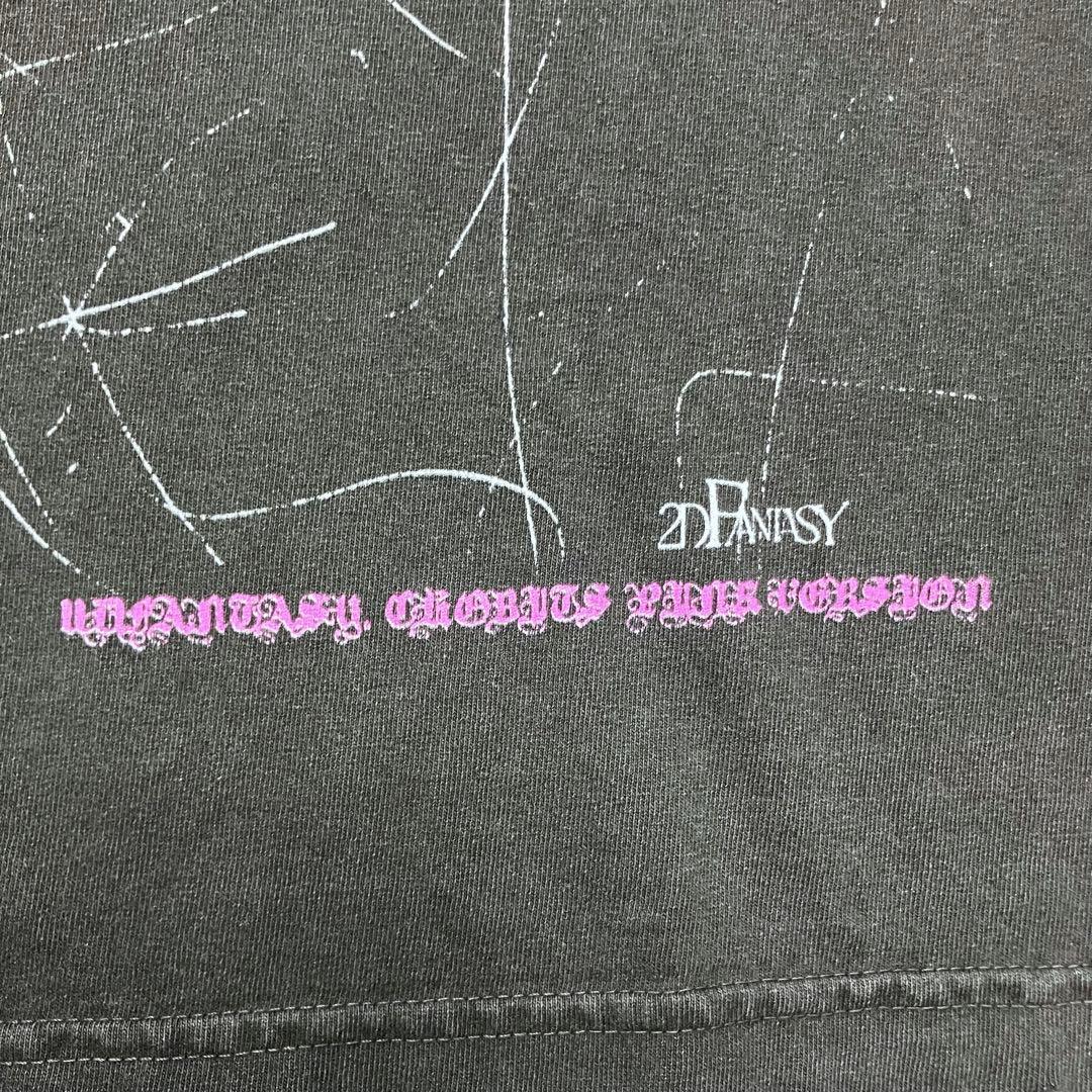 【L】ちょびっツ ちぃ アニメ Tシャツ フェードブラック 両面プリント