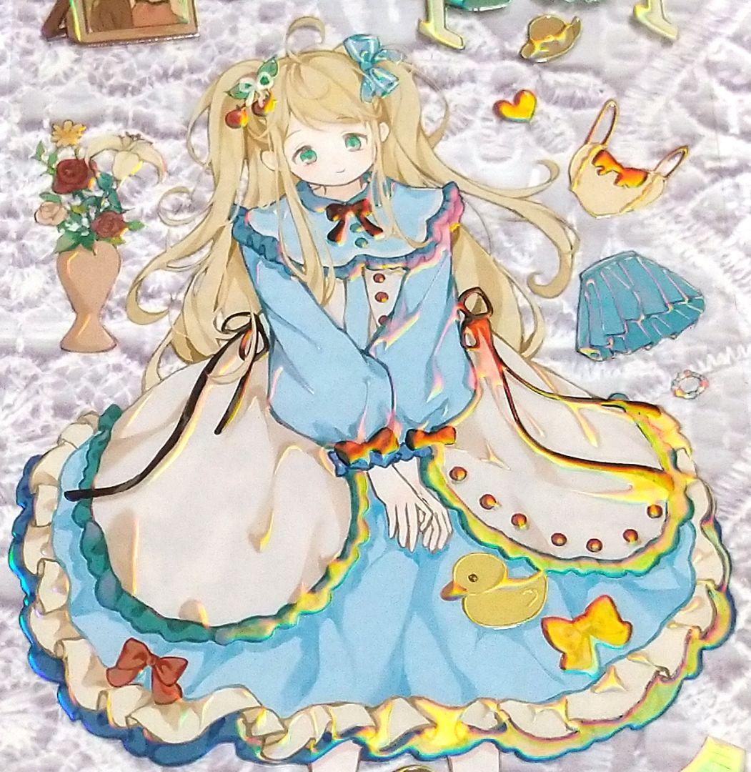 J381＃初冬糯糯(虹光)Likey切り売り海外人物マステ女の子