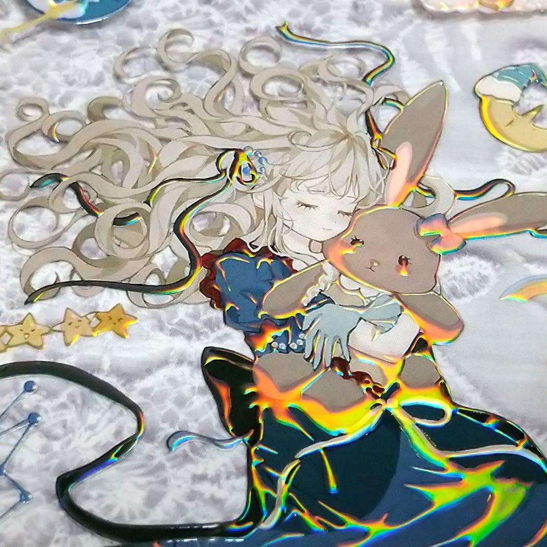 J381＃初冬糯糯(虹光)Likey切り売り海外人物マステ女の子