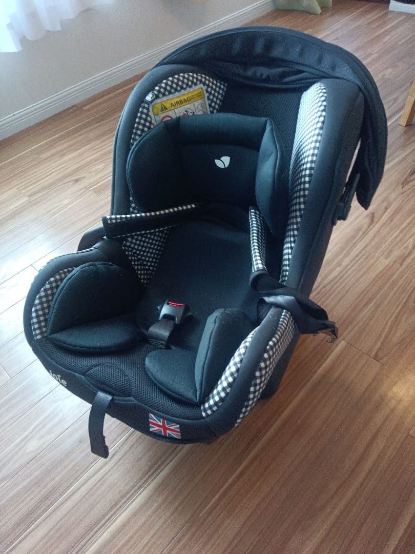 【Joie】 送料込 / 車用チャイルドシート キャノピー付 キングダムチェック