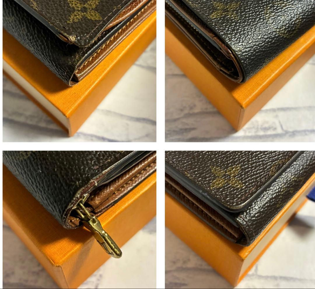 『美品』ルイヴィトン 二つ折り財布 ポルトモネ ビエ トレゾール モノグラム