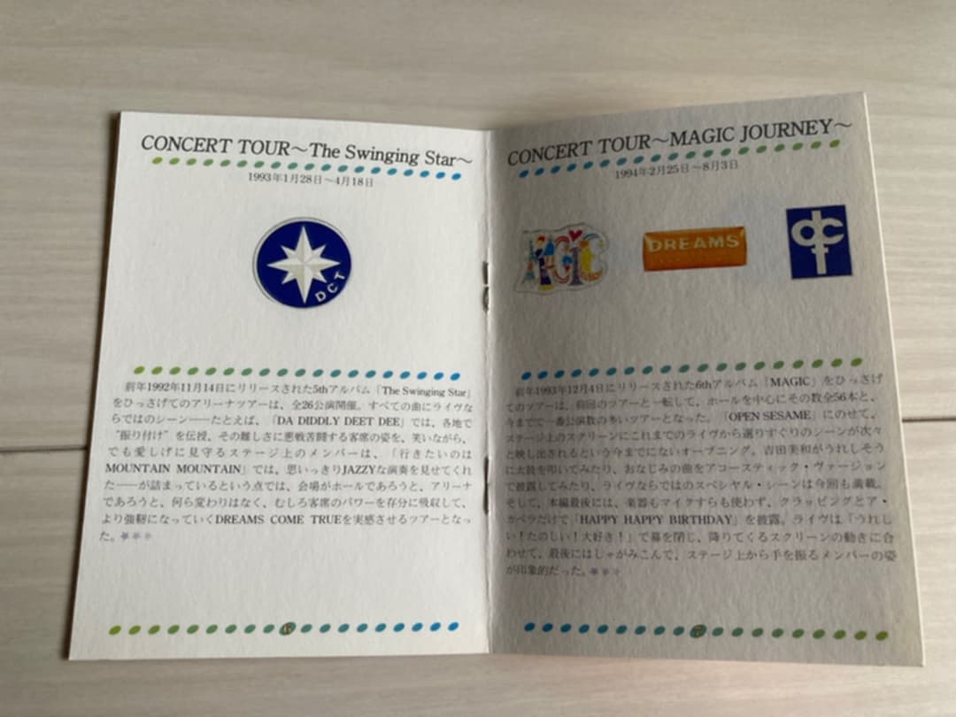 ドリカム デビュー10周年記念 ピンバッチコレクション