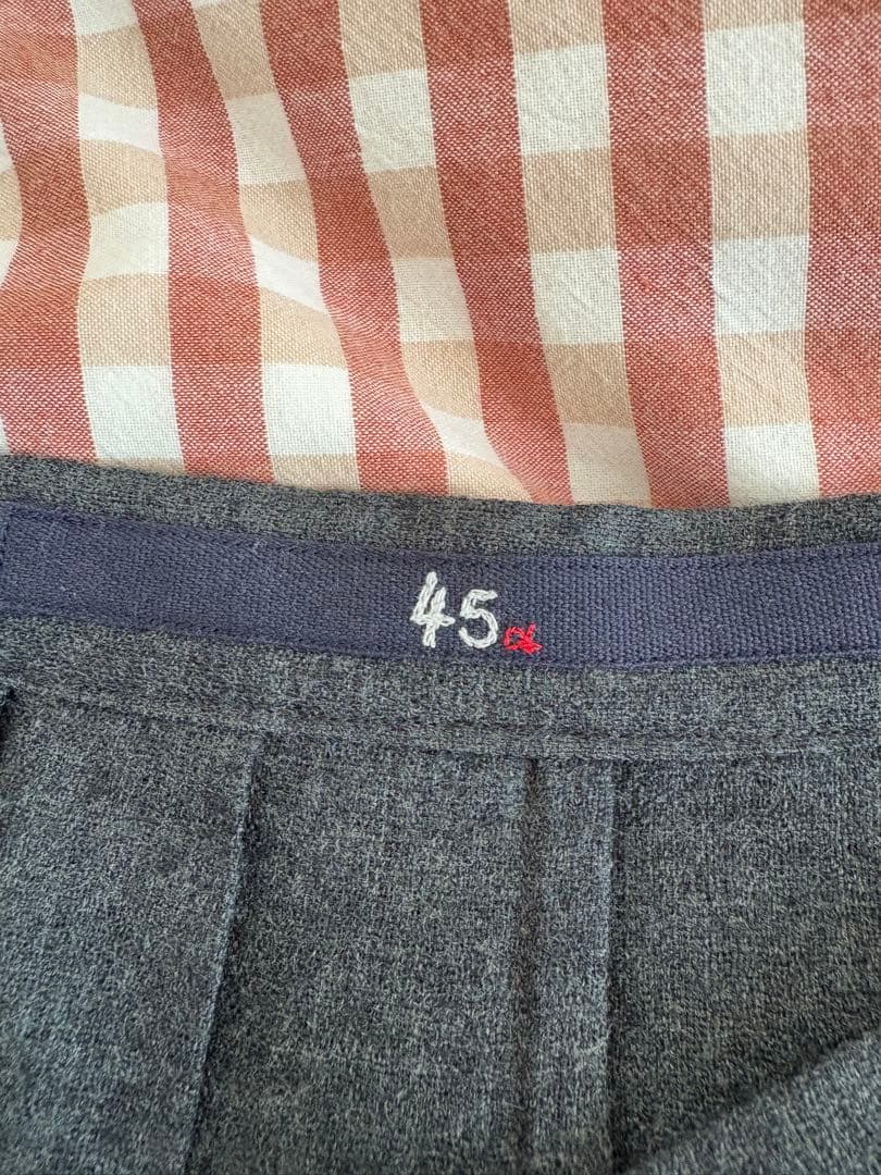 お値下げ！45rpmウールチャコールグレー プリーツスカート