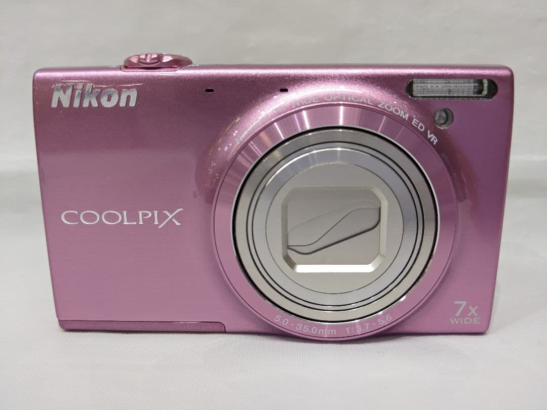 動作未確認品 Nikon COOLPIX S6100 ピンク 7倍ズーム