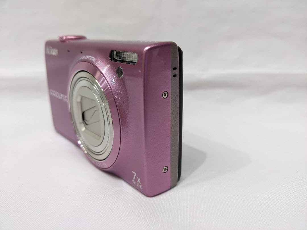 動作未確認品 Nikon COOLPIX S6100 ピンク 7倍ズーム