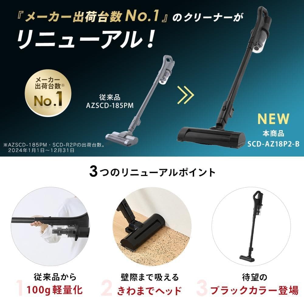 【新品・未使用】アイリスオーヤマ コードレス掃除機 本体　最新モデル