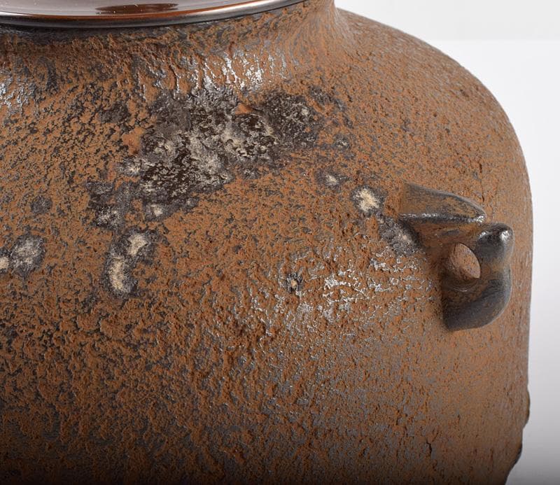 茶道具　釜師　十二代　和田美之助造　阿弥陀堂釜　共箱　M 3772B