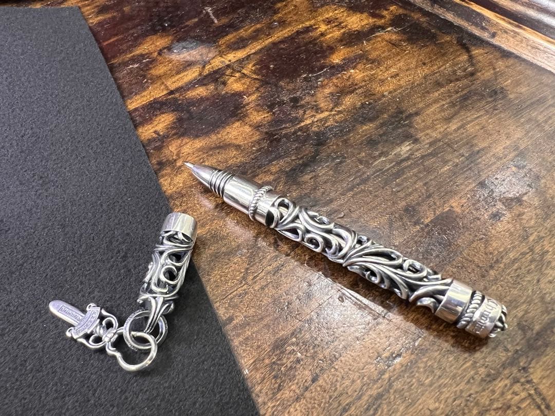 S925刻印有：重厚シルバーペンダントとしても使えるペン　SZB007