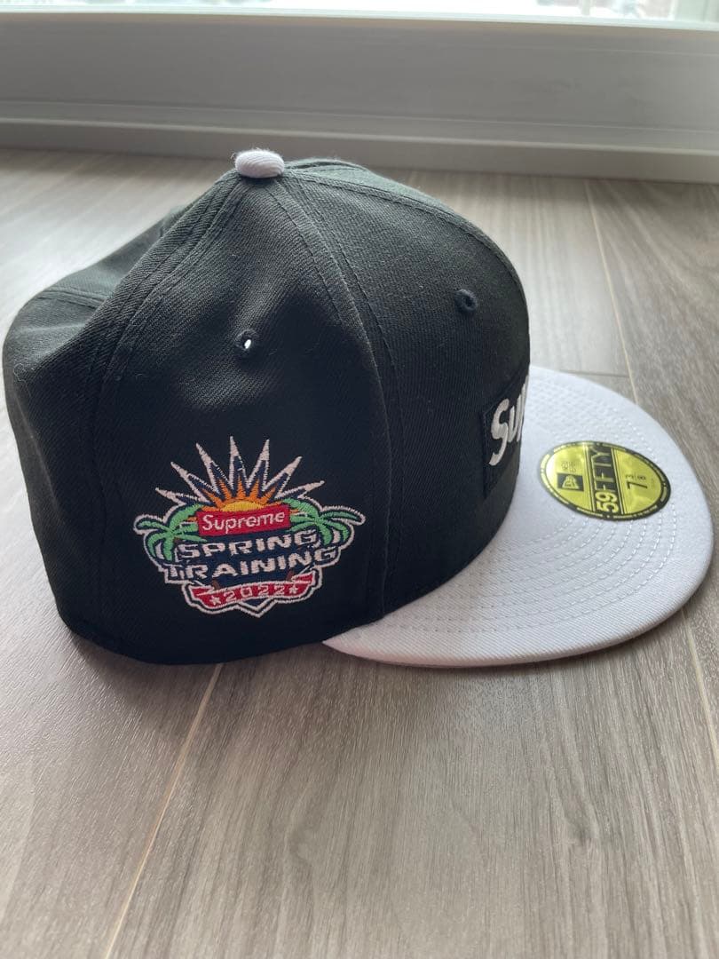 Supreme 59FIFTY キャップ ブラック/ホワイト