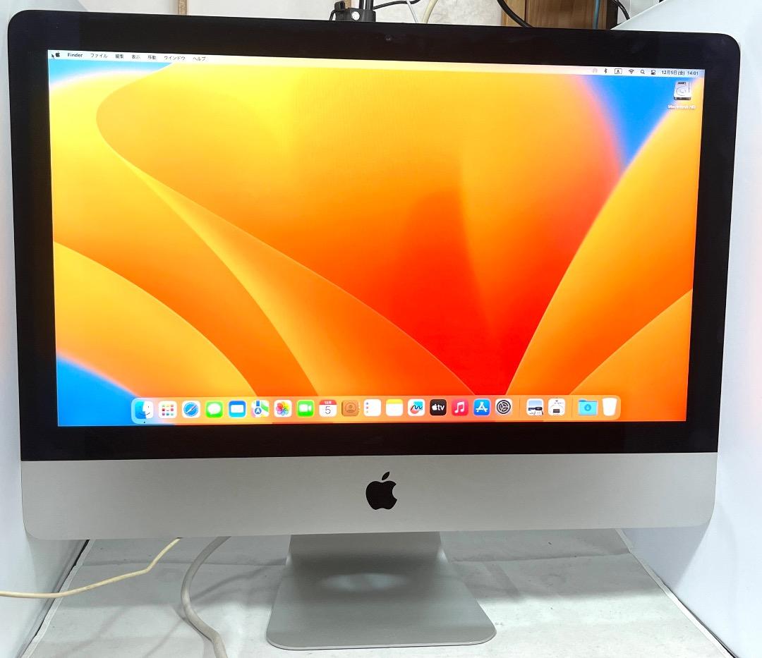iMac （Mid 2014） 21.5型 SSD換装 Venturaで稼働