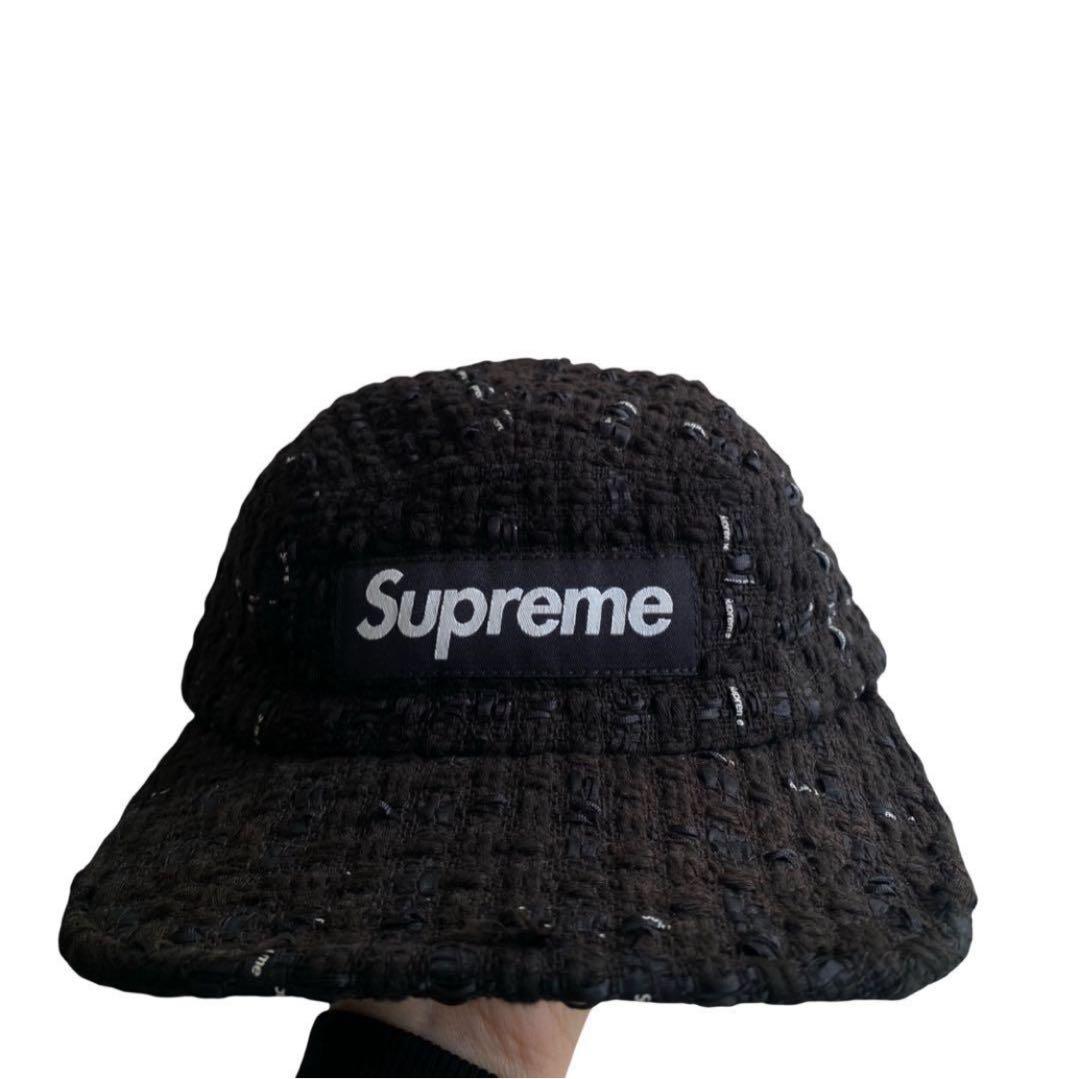 Supreme 黒 キャップ