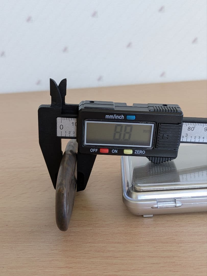 天保丁銀　重さ約155g　全長約90mm