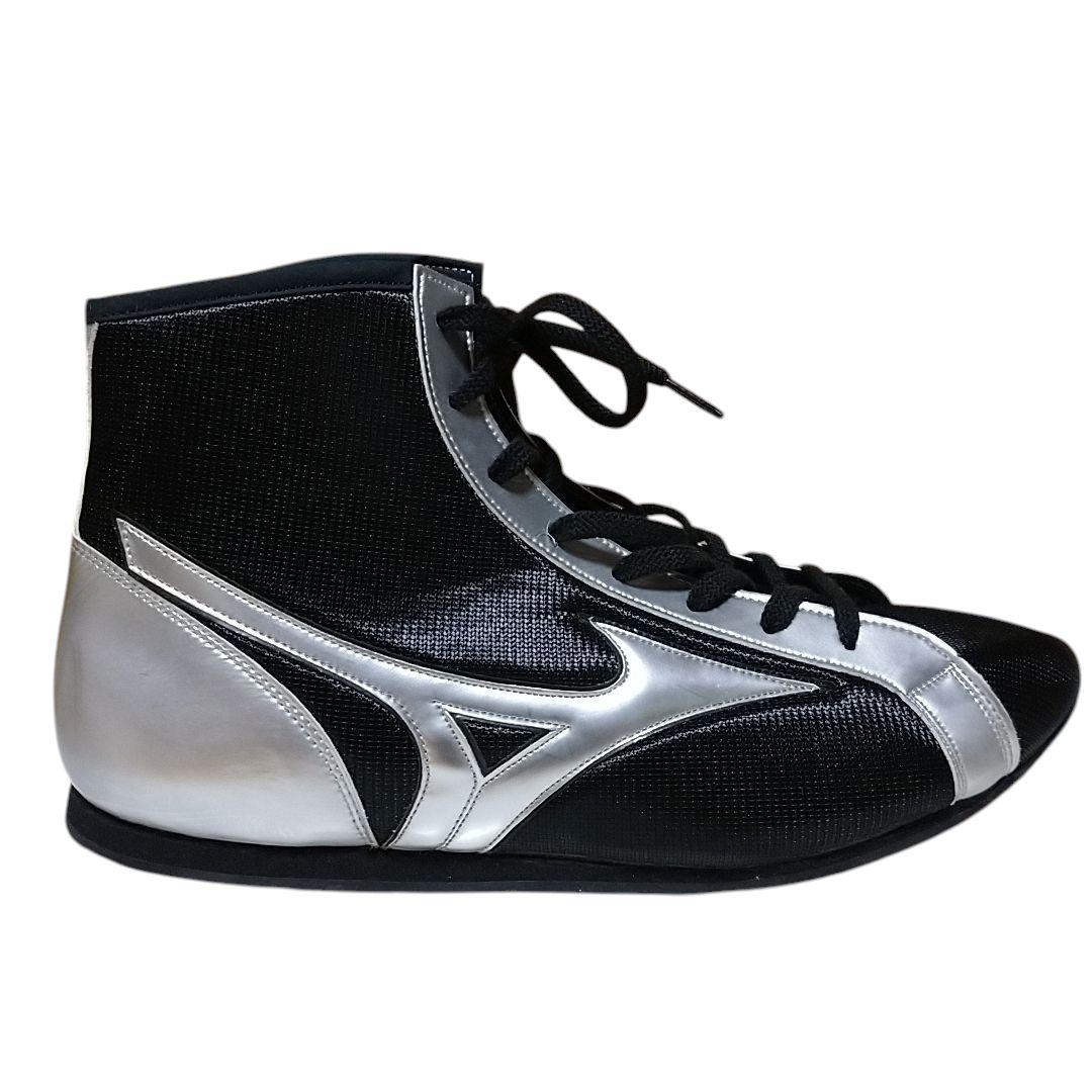 ミズノ 井上尚弥 ハイカットボクシングシューズ29.0サイズ ブラック シルバー