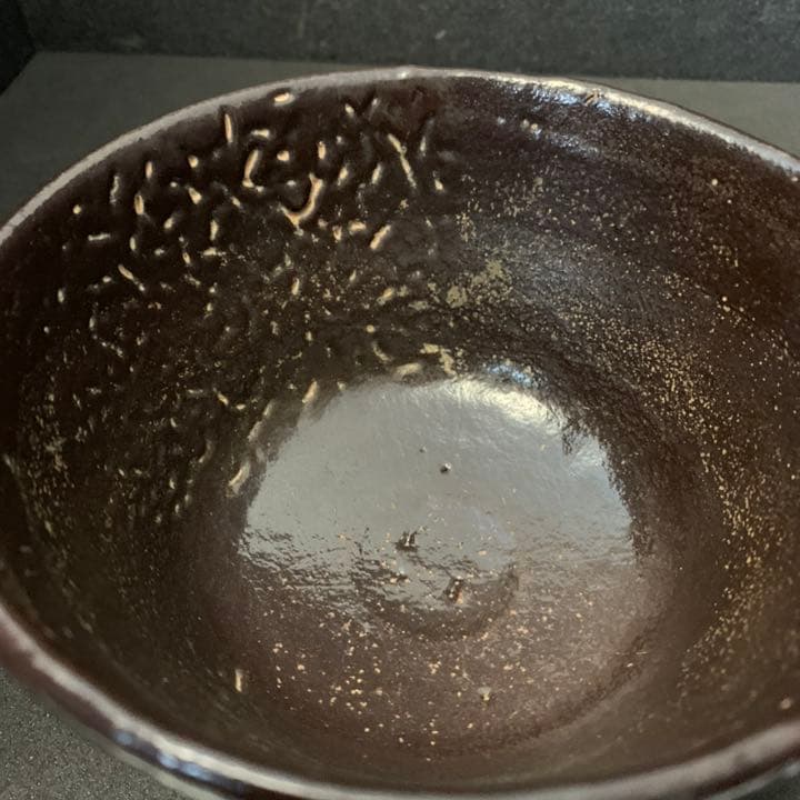 上野焼 上野紫蘇手釉茶碗　茶道具