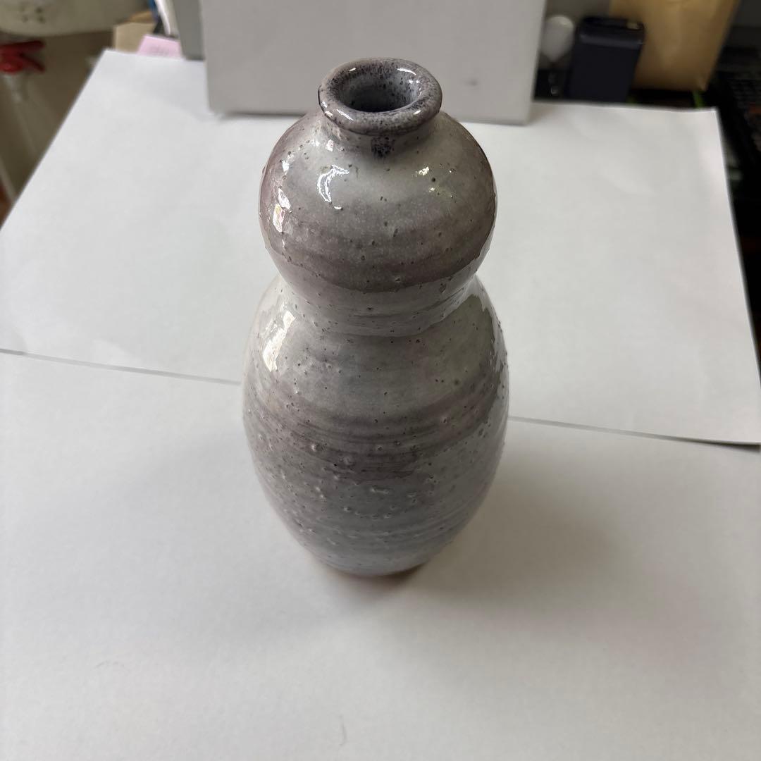 茶道具　萩焼　瓢花入 岡田裕 (山口県指定無形文化財保持者)