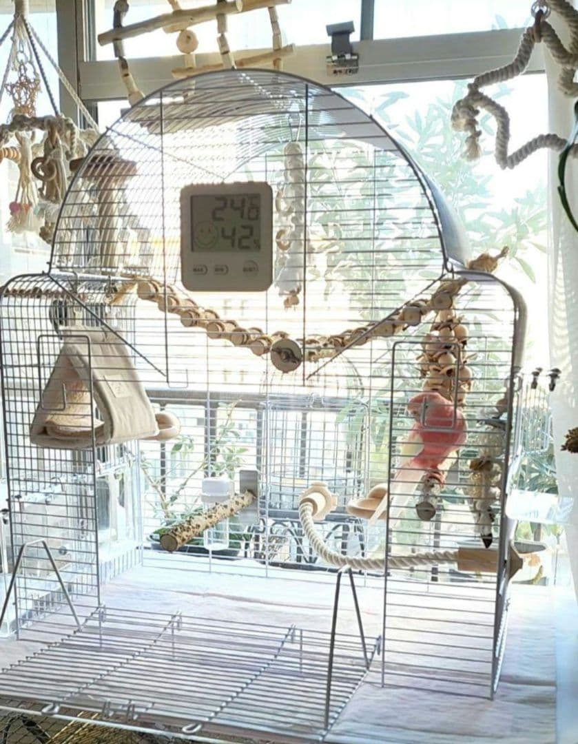 新品 ③ 大型 バードケージ 鳥かご ホワイト インコ 小鳥 ヨーロッパ輸入品