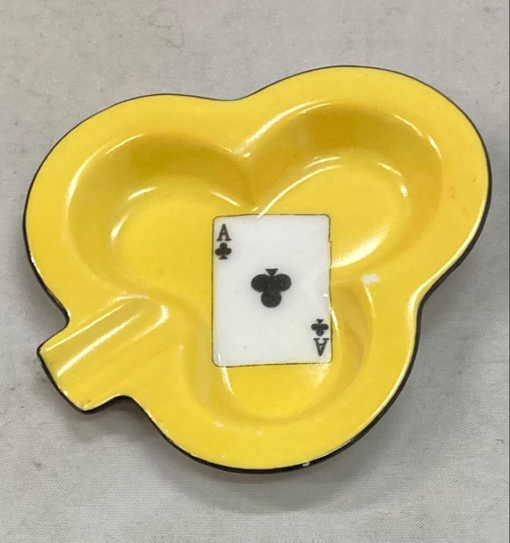 B425s「トランプ図変り皿 3枚」オールドノリタケ　クラブ　スペード　ハート
