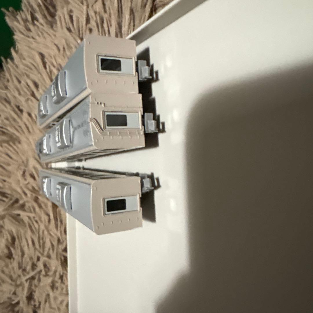 Nゲージ鉄道模型 6両セット ホワイト/シルバー