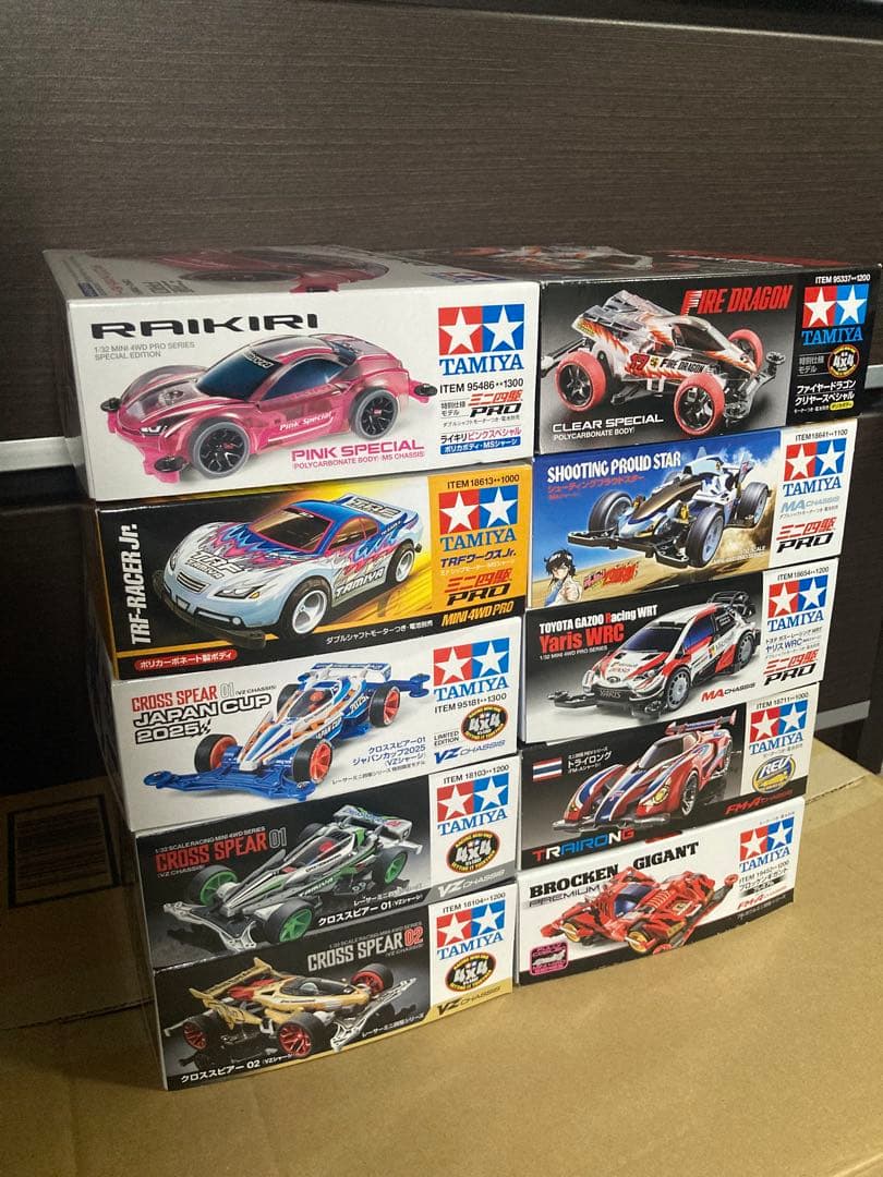 【未組立】TAMIYA ミニ四駆セット 10種