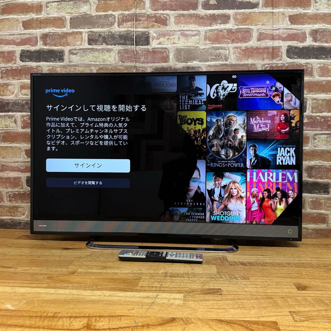 東芝 40V型 4K液晶テレビ REGZA 40M510X W録対応 動画アプリ