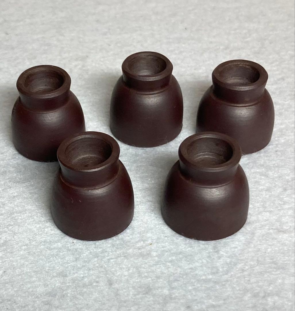 B324h 「萬古焼 茶器」春峰造　共箱　ミニチュア　一揃い　茶道具