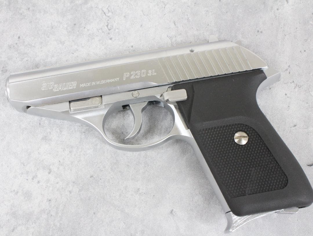 ▲KSC SIG SAUER P230SL シルバー ガスブローバック JASG
