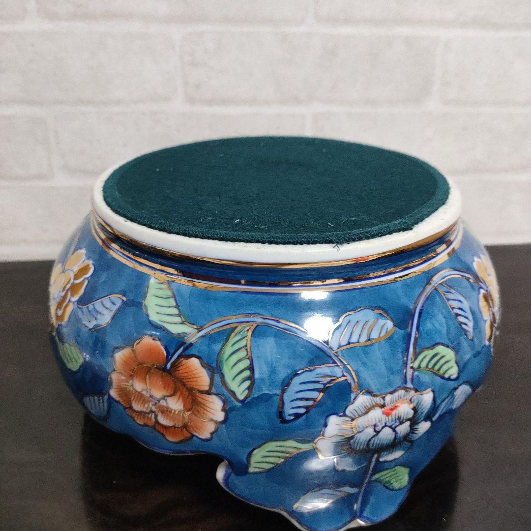 有田焼 古許窯 菊水作 孔雀雉絵図 沈香壺 飾壺 高さ50cm 古美術 骨董品