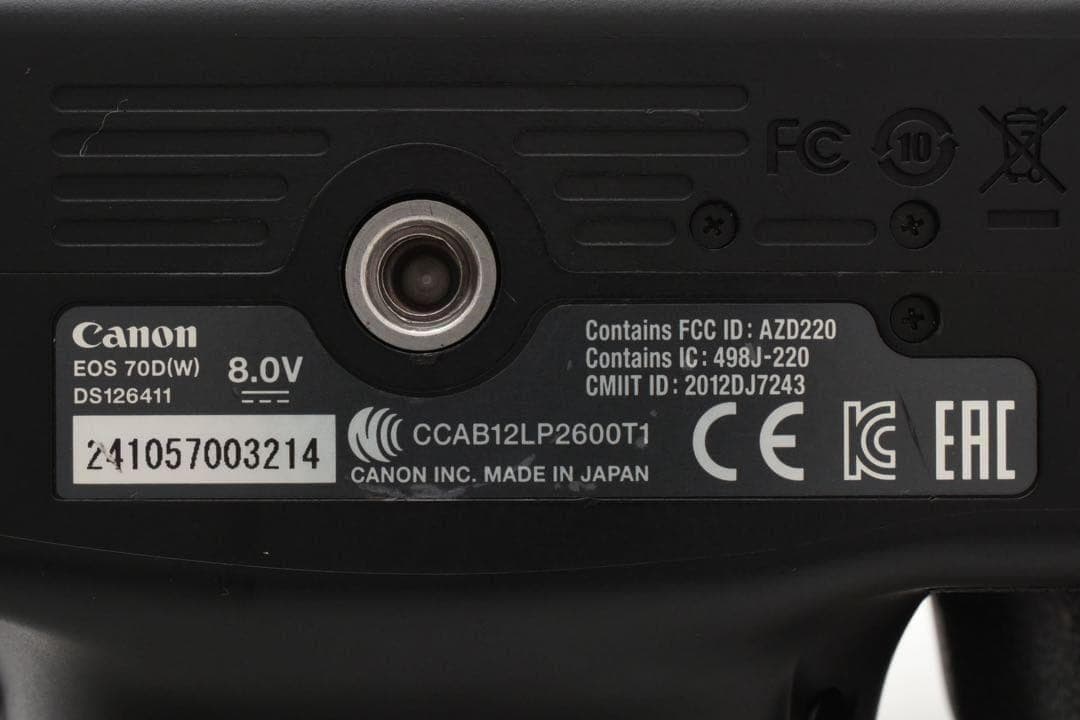 【美品】 キヤノン CANON EOS 7OD ダブルズームキット