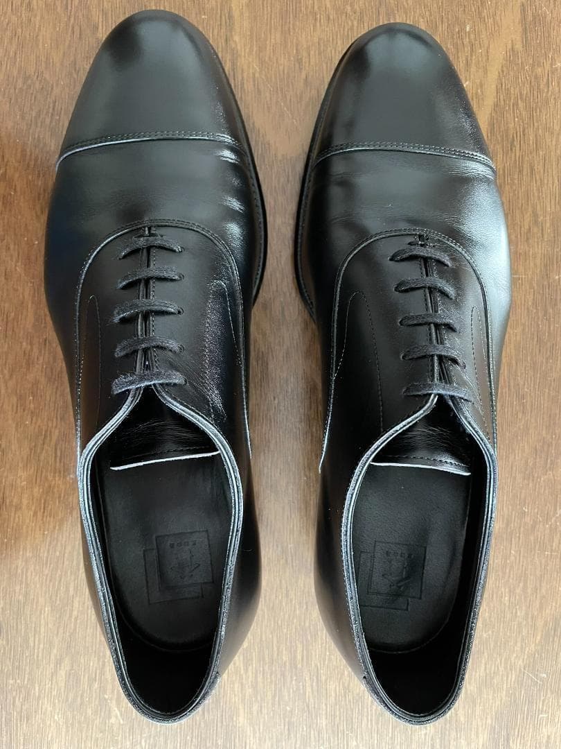 三陽山長 友二郎 ストレートチップ 7 25cm 日本製 新品純正ツリー付